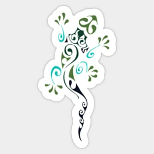 Black-Green Lizard Sticker